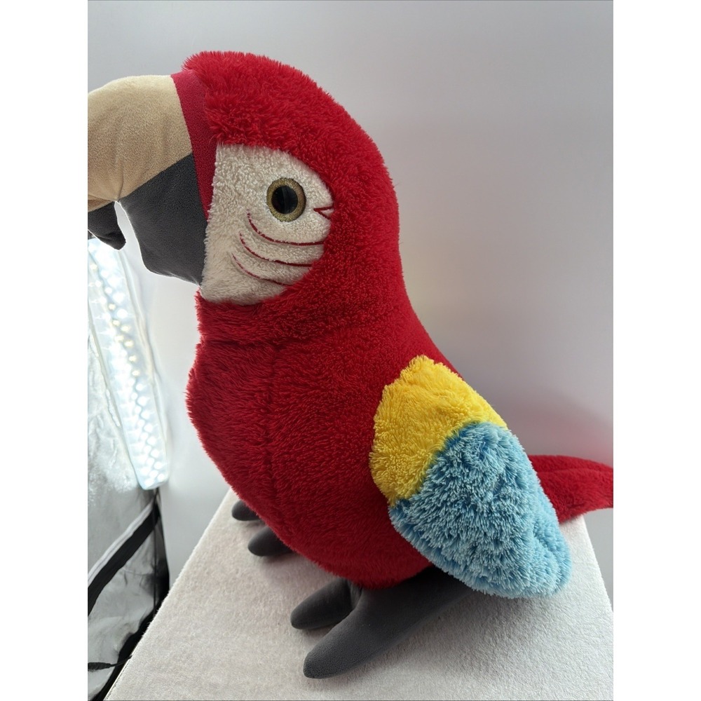 Jumbo Giant 24" Scarlet MACAW PARROT XL Plush Tiki Room Jungle Stuffed Animal